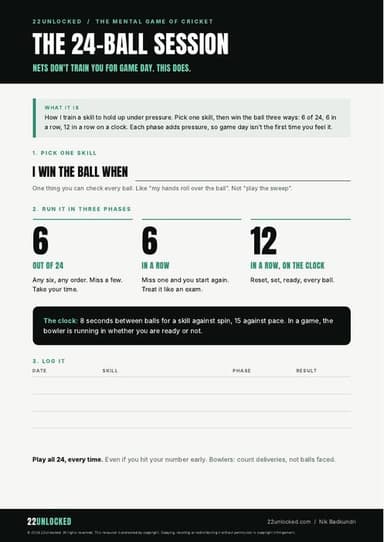 Page 1 of the 24-Ball Session